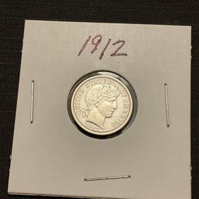 1912 Barber Silver Dime