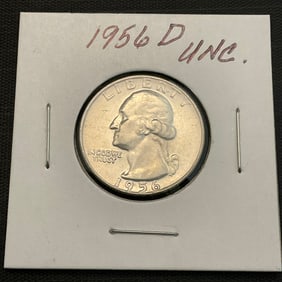1956 D Washington Silver Quarter