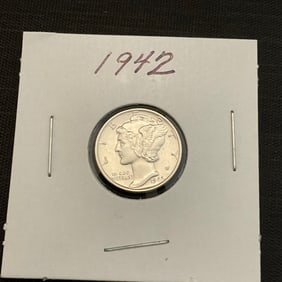 1942 Mercury Silver Dime