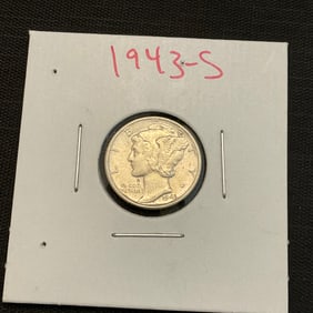1943 S Mercury Silver Dime