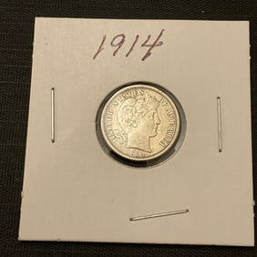 1914 Barber Silver Dime