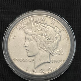 1934 S Peace Silver Dollar