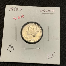 1943 S Mercury Silver Dime