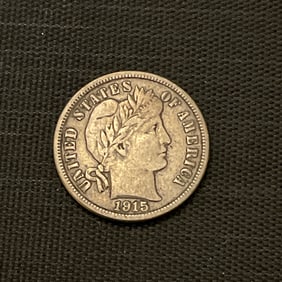 1915 Barber Silver Dime