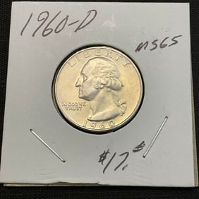 1960 D Washington Silver Quarter