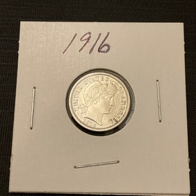 1916 Barber Silver Dime