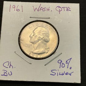 1961 Washington Silver Quarter