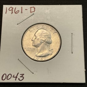 1961 D Washington Silver Quarter