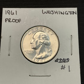 1961 Washington Silver Quarter
