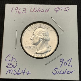 1963 Washington Silver Quarter