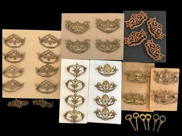 Group of Antique Hardware Drawer Pulls