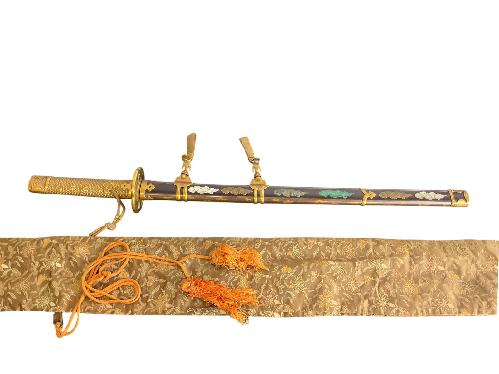 Japanese Scabbard 34" with Wooden Blade (1 of 11)