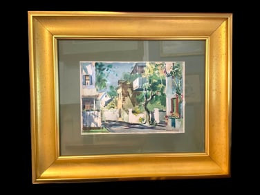 Emmett John  Fritz (American, 1917-1995) Original Watercolor Signed