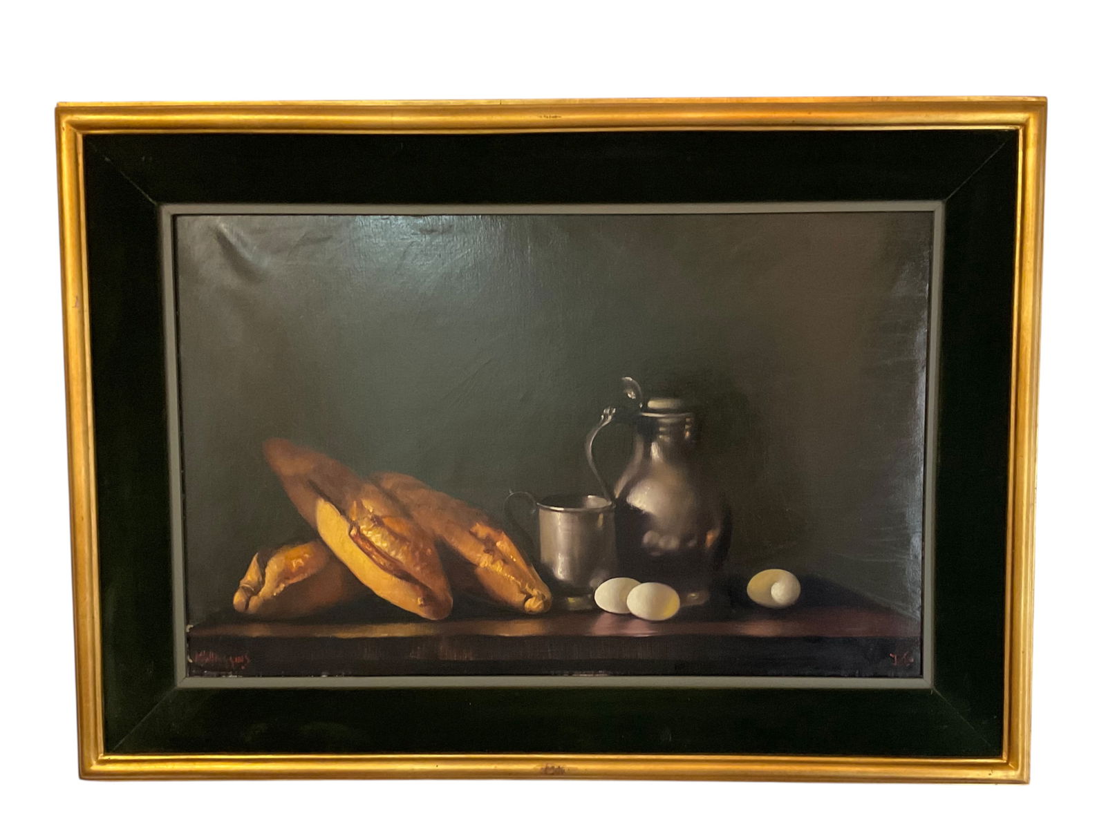 Michael W. Huggins, (England, 1927 - ) Still Life, Oil on Canvas, Signed (1 of 11)