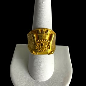 Peruvian 18 Kt Gold Ring