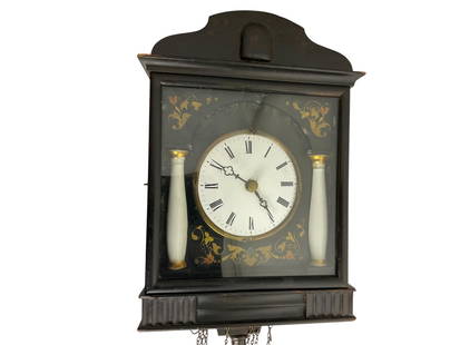 Black Forest Weisshaupt & Fleig Wall Clock: Black Forest Weisshaupt &amp; Fleig Wall Clock Measures 15 1/2&quot; H, 8 1/2&quot; W, 5 1/2&quot; D, Untested, Condition, Working condition unknown, see photographs.
