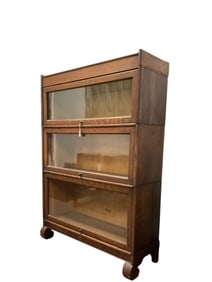 Antique Widman 3-Shelf Barrister Bookcase