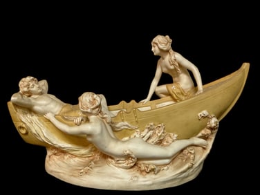 Art Nouveau Bohemia Royal Dux Porcelain Figure