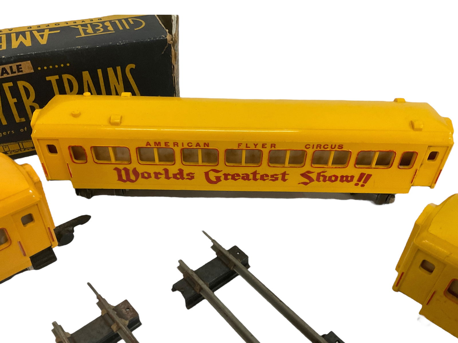 3 American Flyer Circus "Worlds Greatest Show!!" Trains w/4 Tracks (1 of 6)