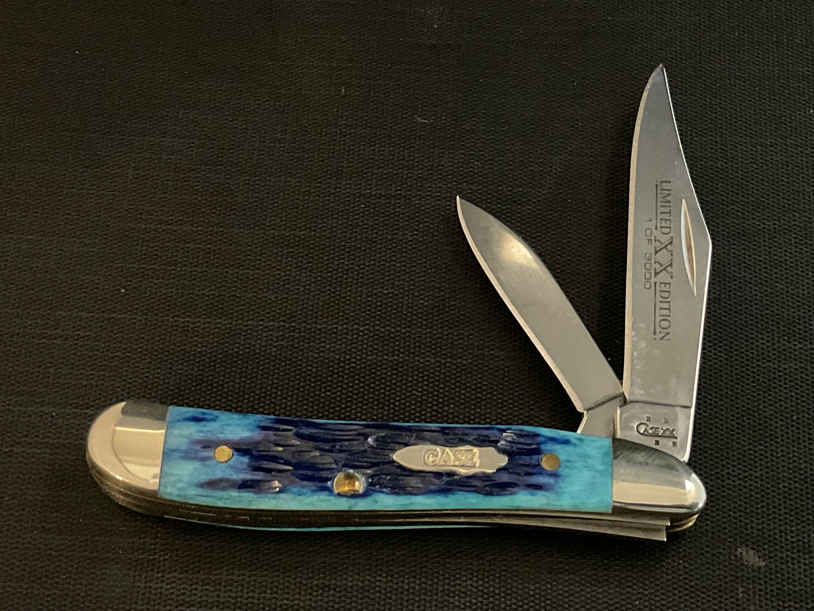 Case XX 6220 SS Peanut Ocean Blue 2-Blade Pocket Knife Limited XX Edition 1 of 3000 (1 of 5)