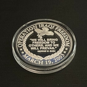 Operation Iraqi Freedom One Troy Ounce Silver Coin