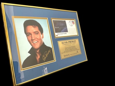 Elvis Presley Framed "Artist Of The Century" Commemorative Cachet 730/2075