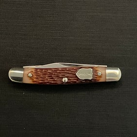Camillus 1/2 Stag Brown 2-Blade Pocket Knife