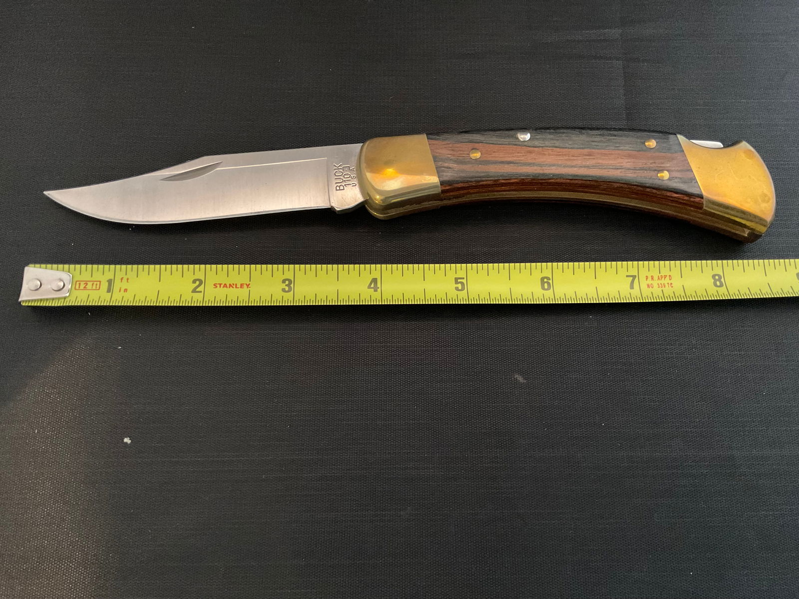 Buck Knife 110 Folding Hunter with Sheath (1 of 8)