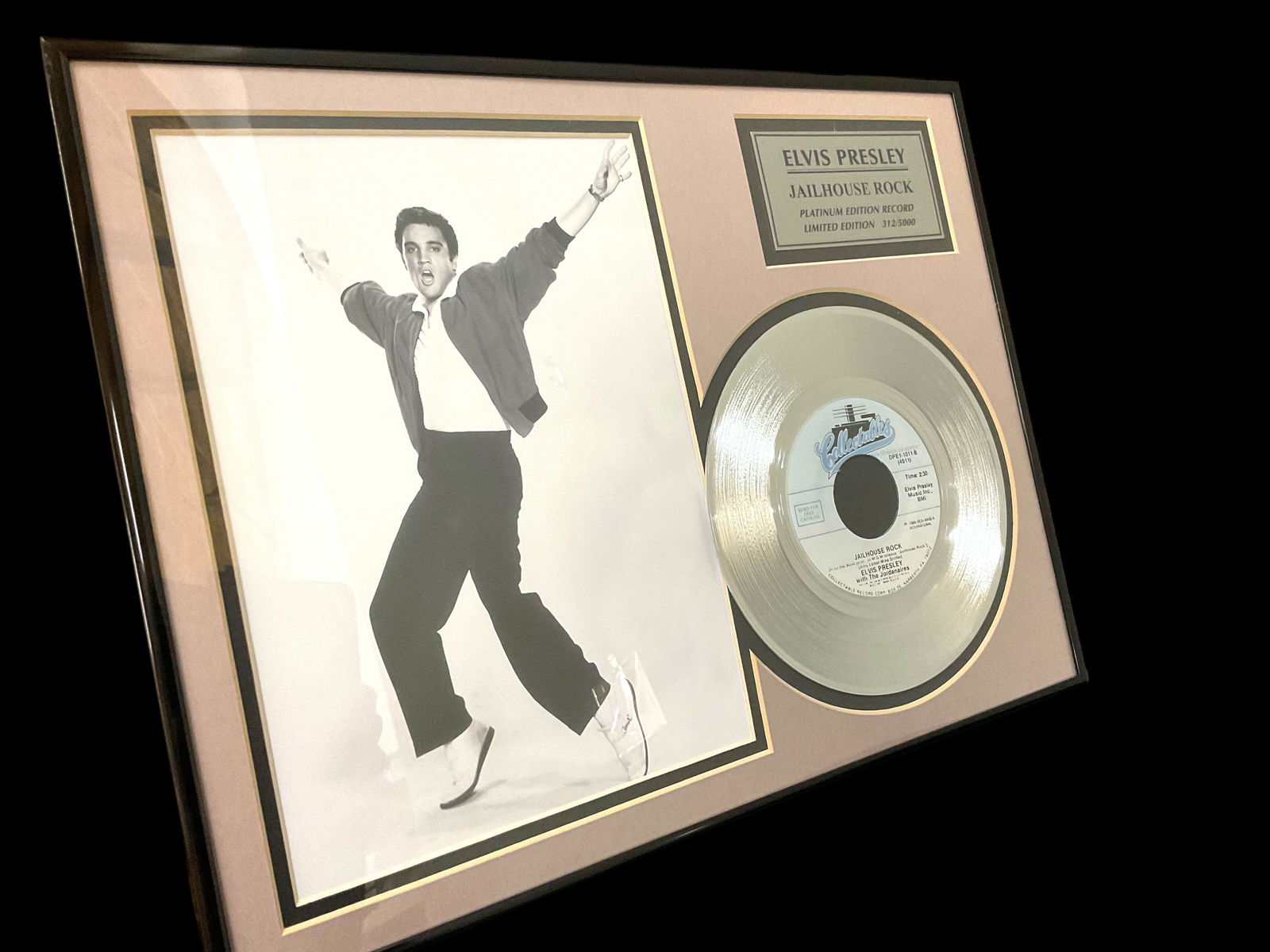 Elvis Presley "Jailhouse Rock" Platinum Edition Record Limited Edition 312/5000 (1 of 7)