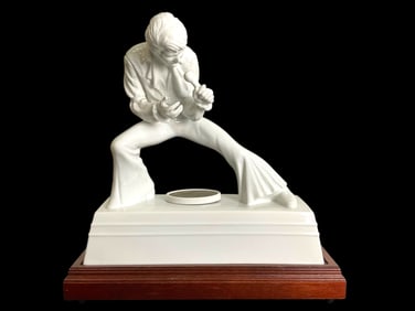 Elvis Presley McCormick Designer Collection Porcelain Decanter Music Box with Base