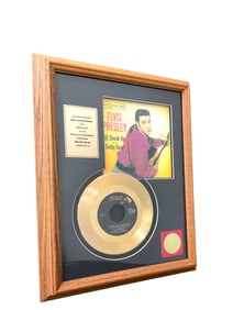 Elvis Presley Framed "All Shock Up" Gold Plated Record