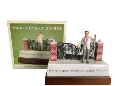 Elvis & The Gates Of Graceland McCormick Decanter Music Box