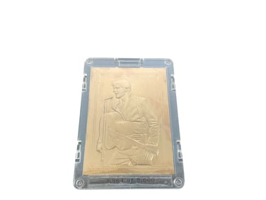 Elvis Presley 23 Karat Gold Leaf Commemorative Card
