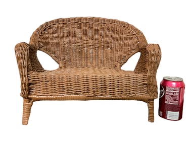 Salesman Sample Wicker Sofa