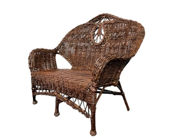 Salesman Sample Wicker Loveseat