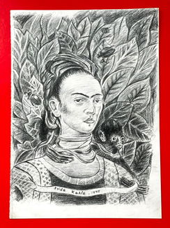 FRIDA KAHLO, IN THE STYLE OF: SELF PORTRAIT WITH MONKEY, 1940 - May 29, 2022 | JVG Auctions in Perú FRIDA KAHLO, IN THE STYLE OF: SELF PORTRAIT WITH MONKEY, 1940 - May 29, 2022 | JVG Auctions in Perú