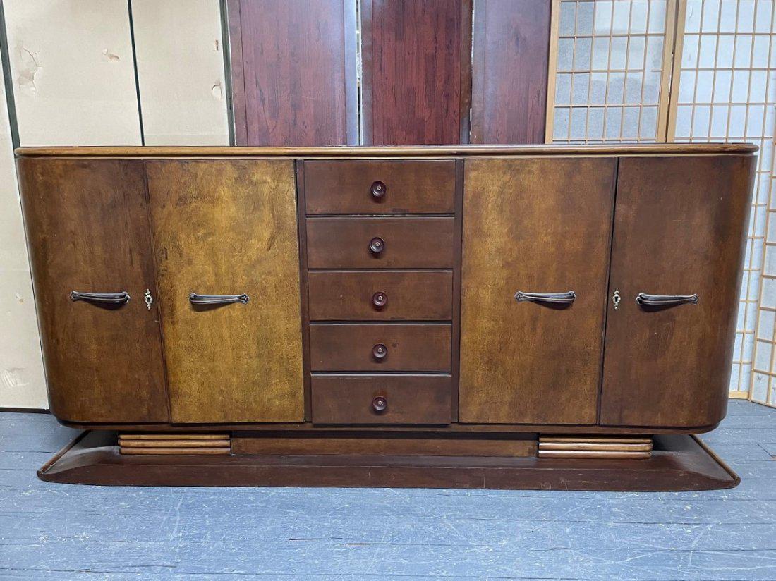 Art Deco Walnut Sideboard (1 of 8)