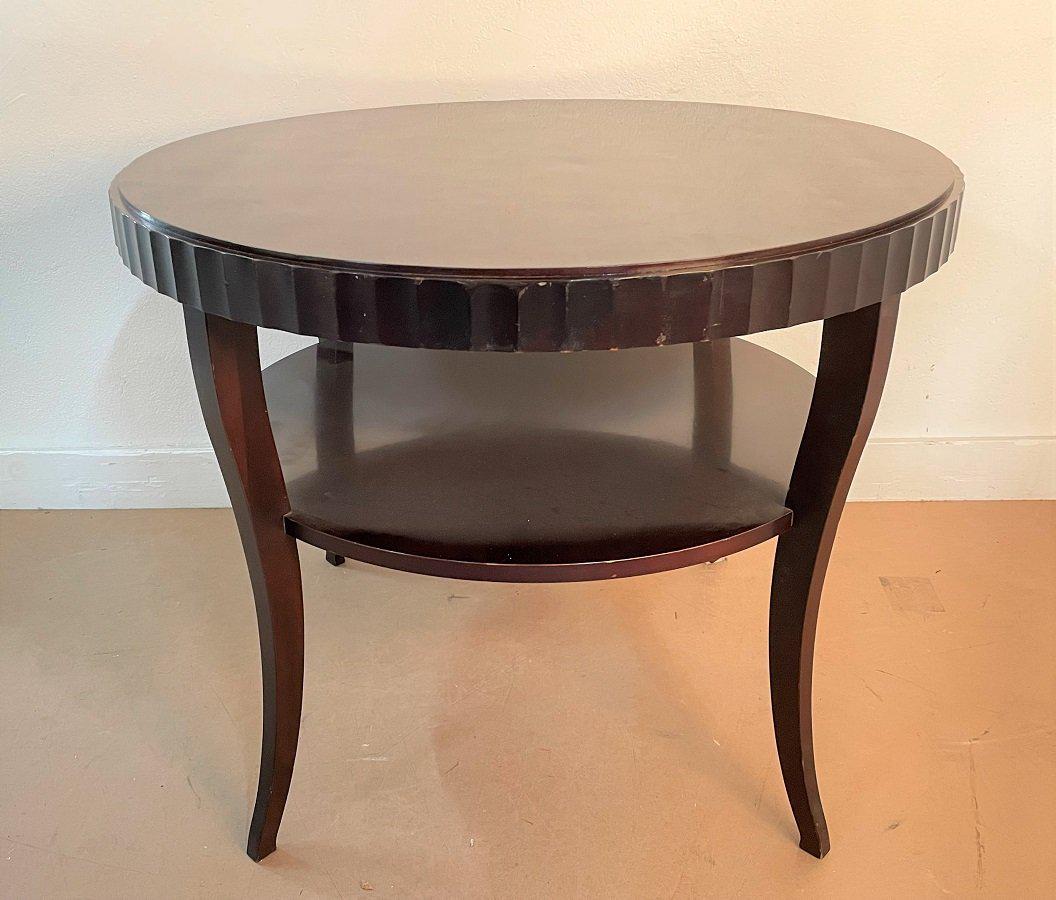 Barbara Barry for Baker Mahogany Round Table (1 of 6)