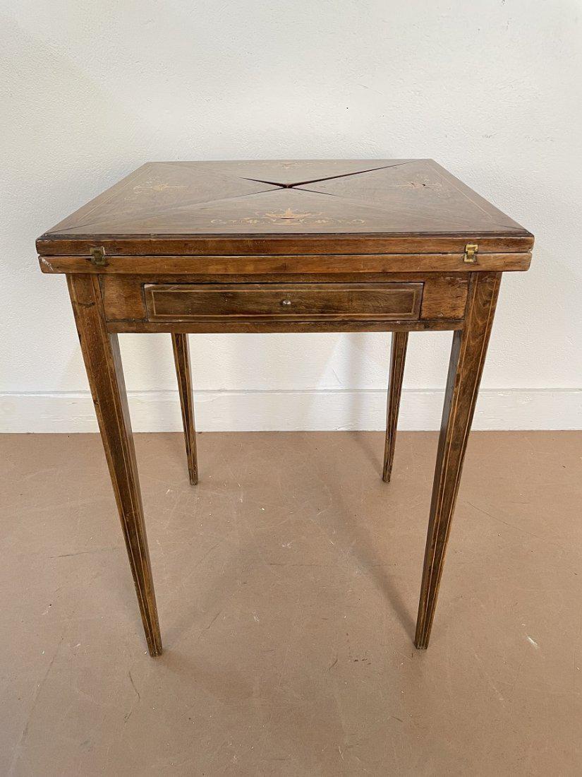 Antique Rosewood Game Table (1 of 8)