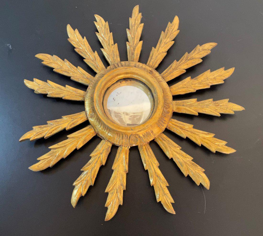 Small Italian Giltwood Sunburst Mirror (1 of 4)