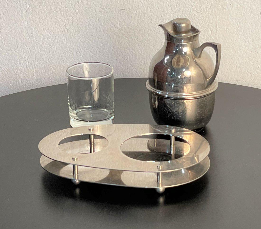 Silver Pitcher and Drinking Glass Set (1 of 2)