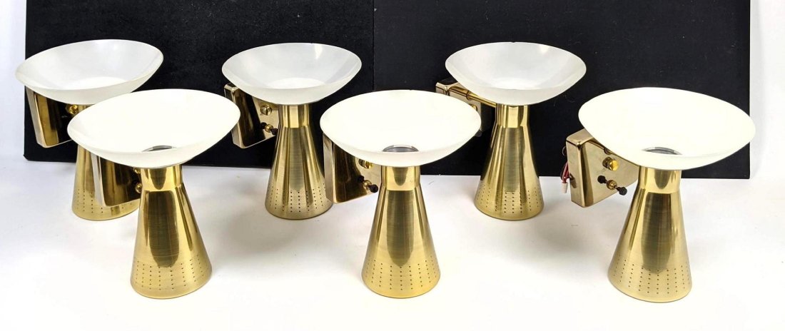 Decorative Metal Wall Sconces - Set of 6 (1 of 6)