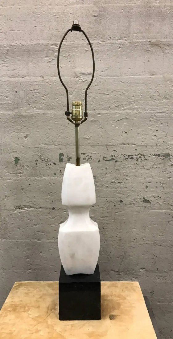 Italian Sculptural Marble Lamp (1 of 2)