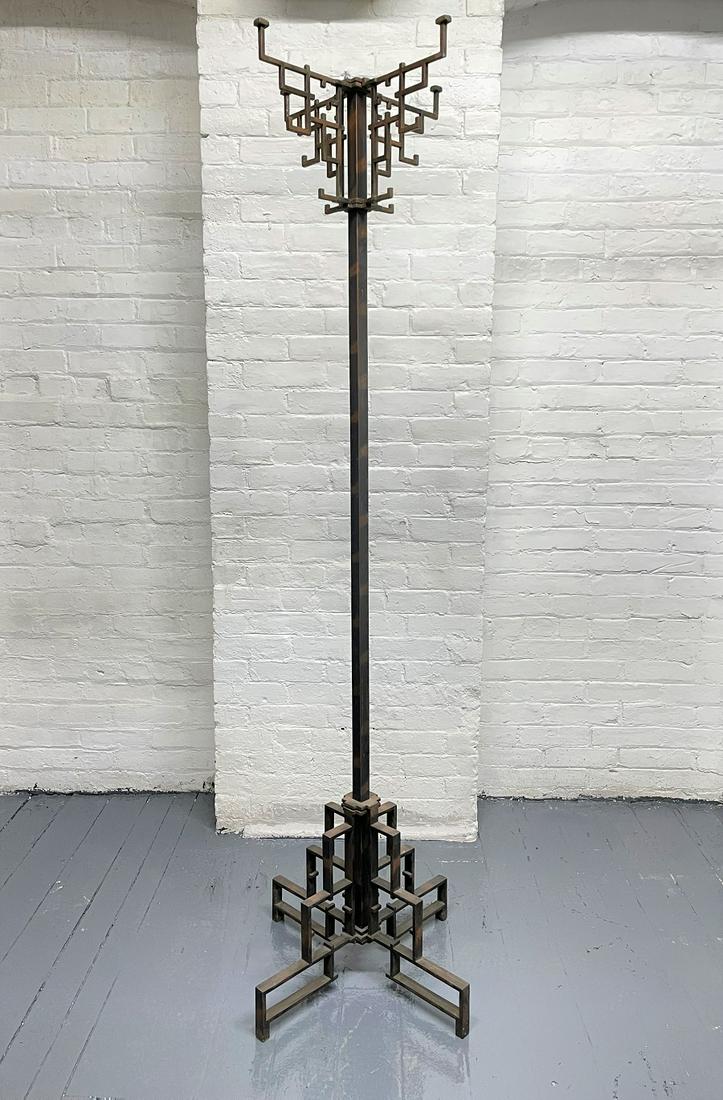 Coppered Steel Coat Rack (1 of 3)