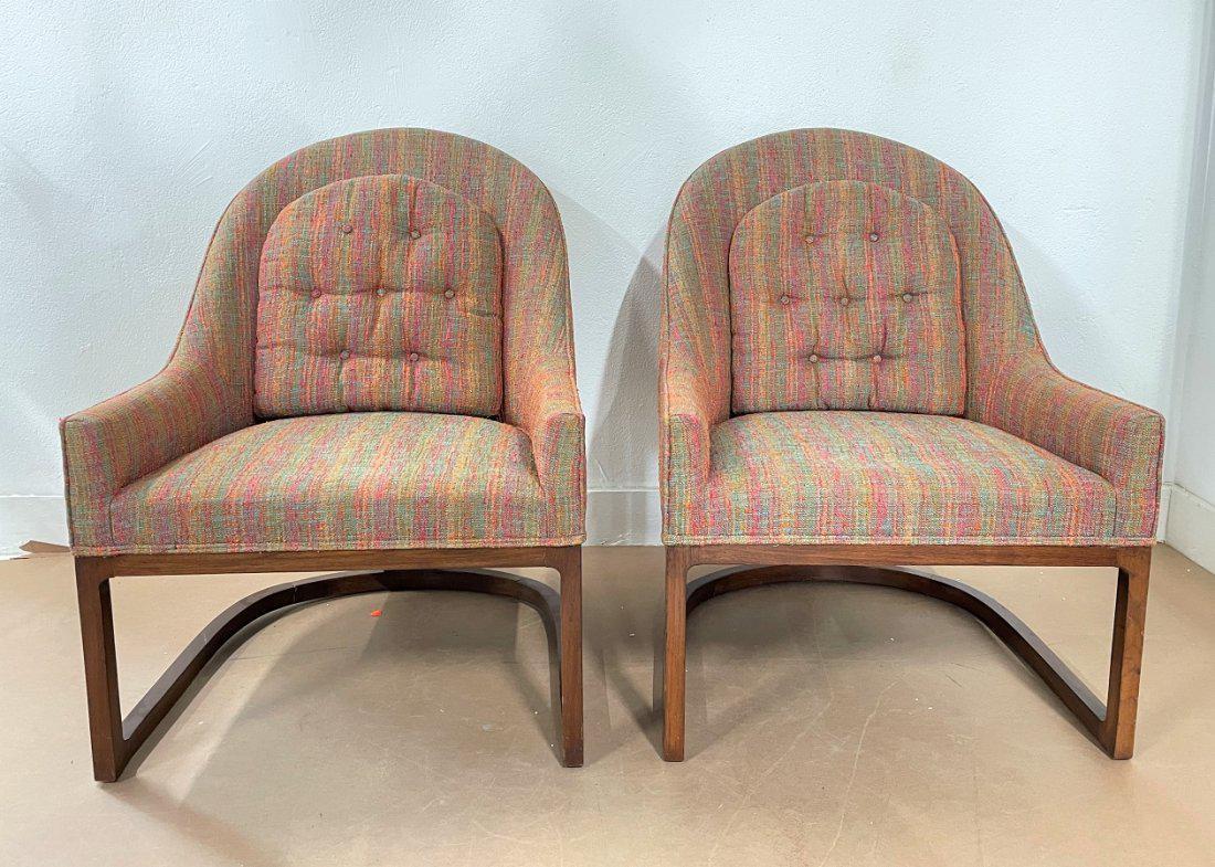 Harvey Probber Style Lounge Chairs - Pair (1 of 5)