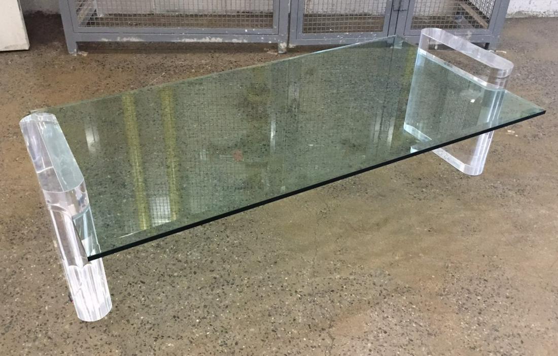 Karl Springer Style Lucite Coffee Table (1 of 3)