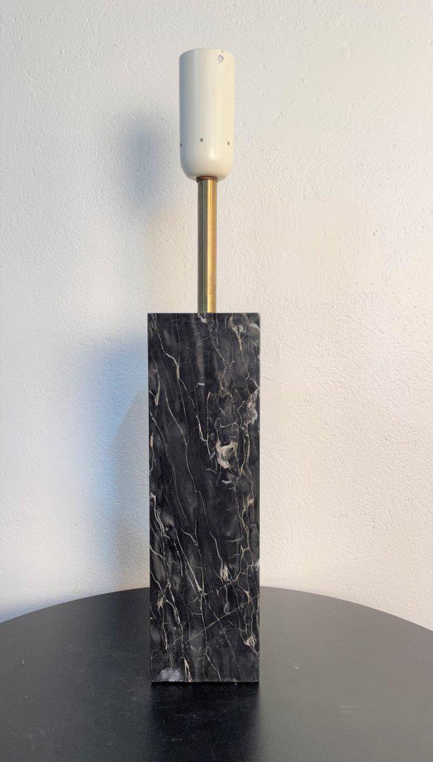 Marble and Brass Lamp by Nessen (1 of 4)