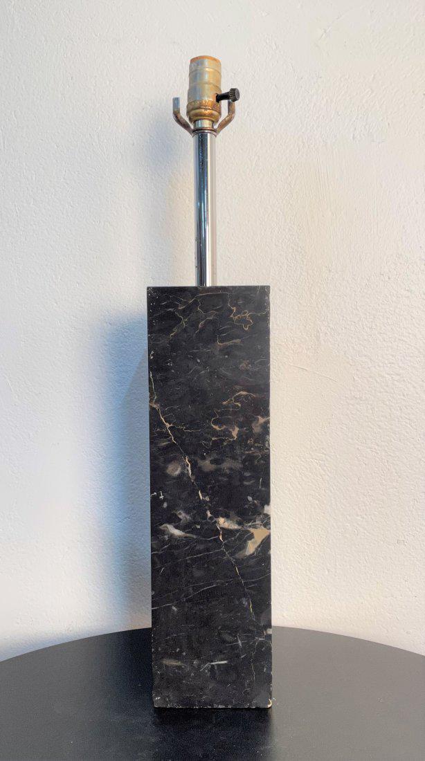 Marble and Chrome Lamp by Nessen (1 of 4)