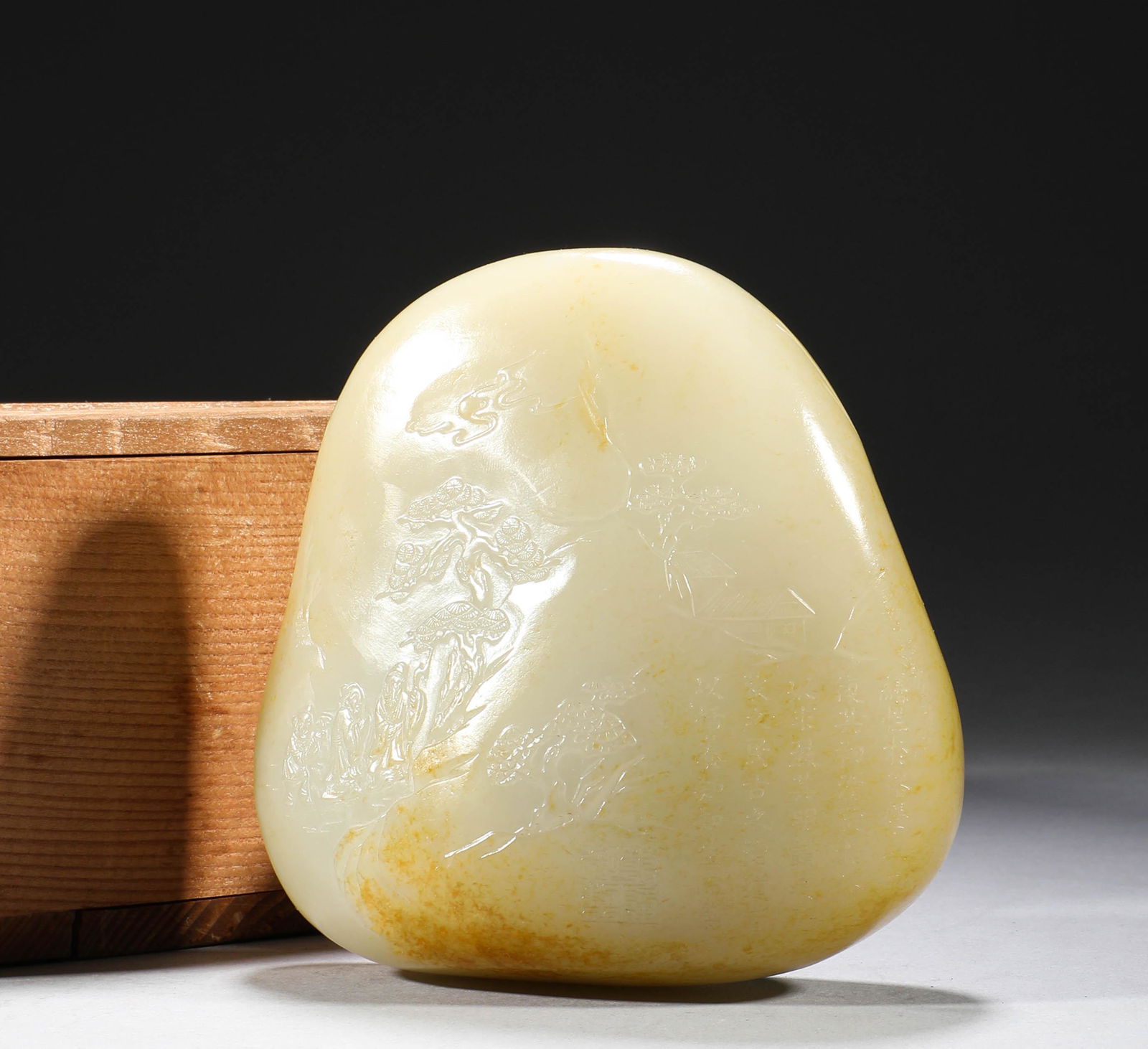 In the Qing Dynasty, Hetian jade seed materials were used to decorate people's stories (1 of 7)