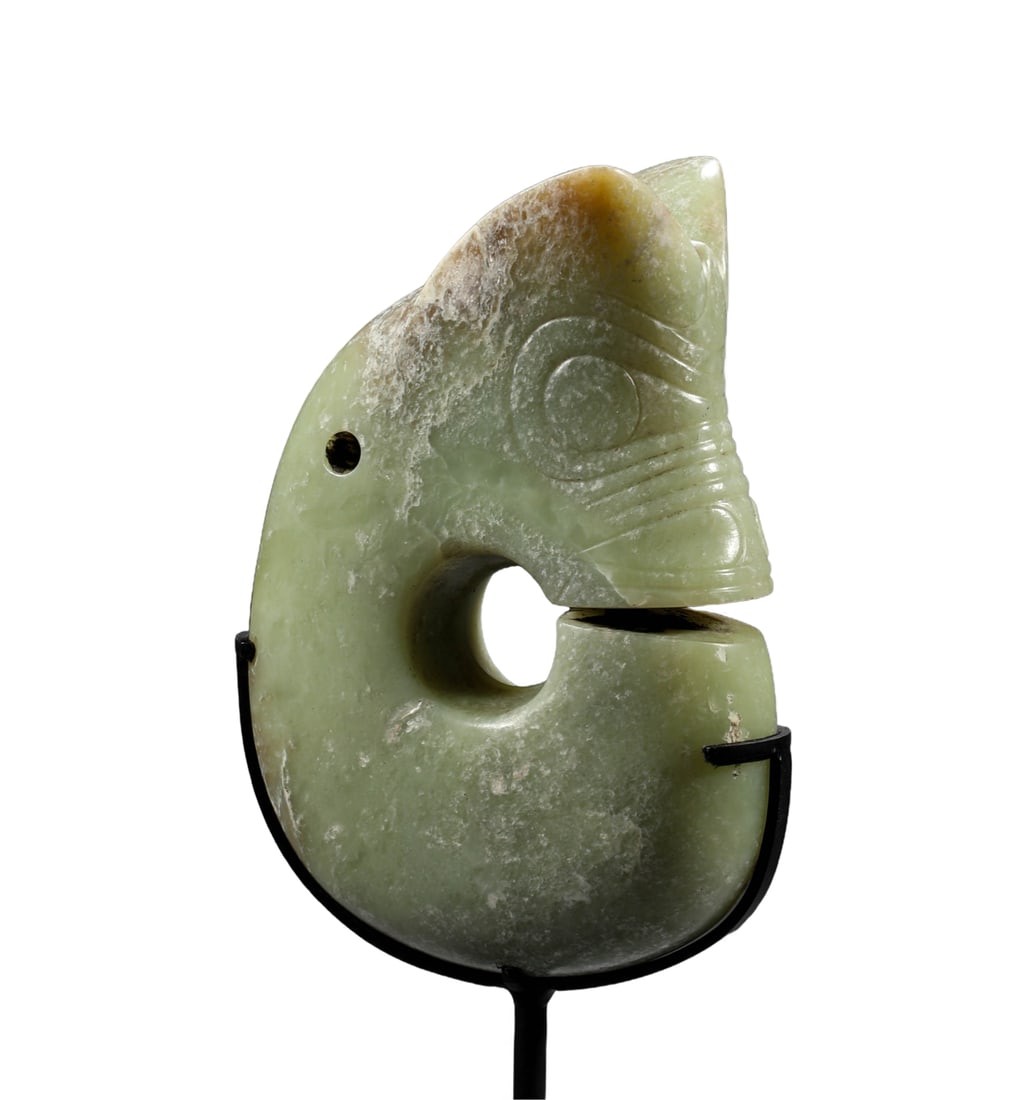 Before the Ming Dynasty, Jade Pig Dragon (1 of 7)